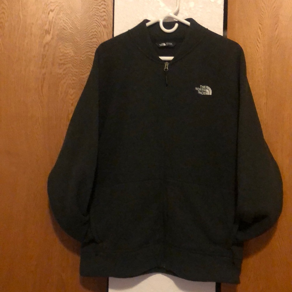 The North Face fleece bomber jacket. Large. $55.
